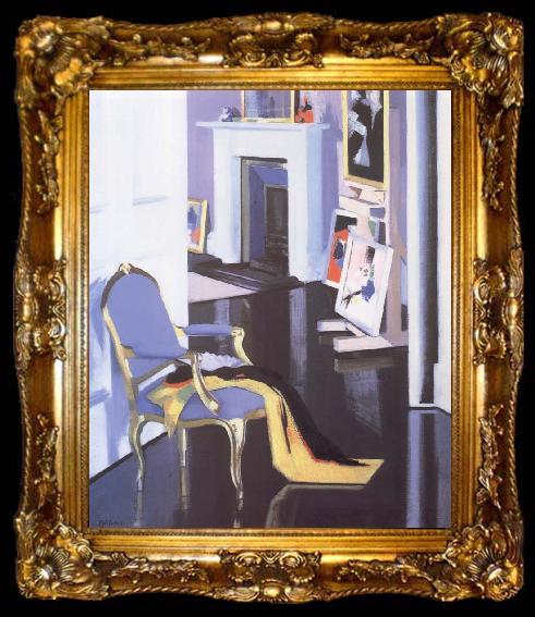 framed  Francis Campbell Boileau Cadell The Gold Chair, ta009-2